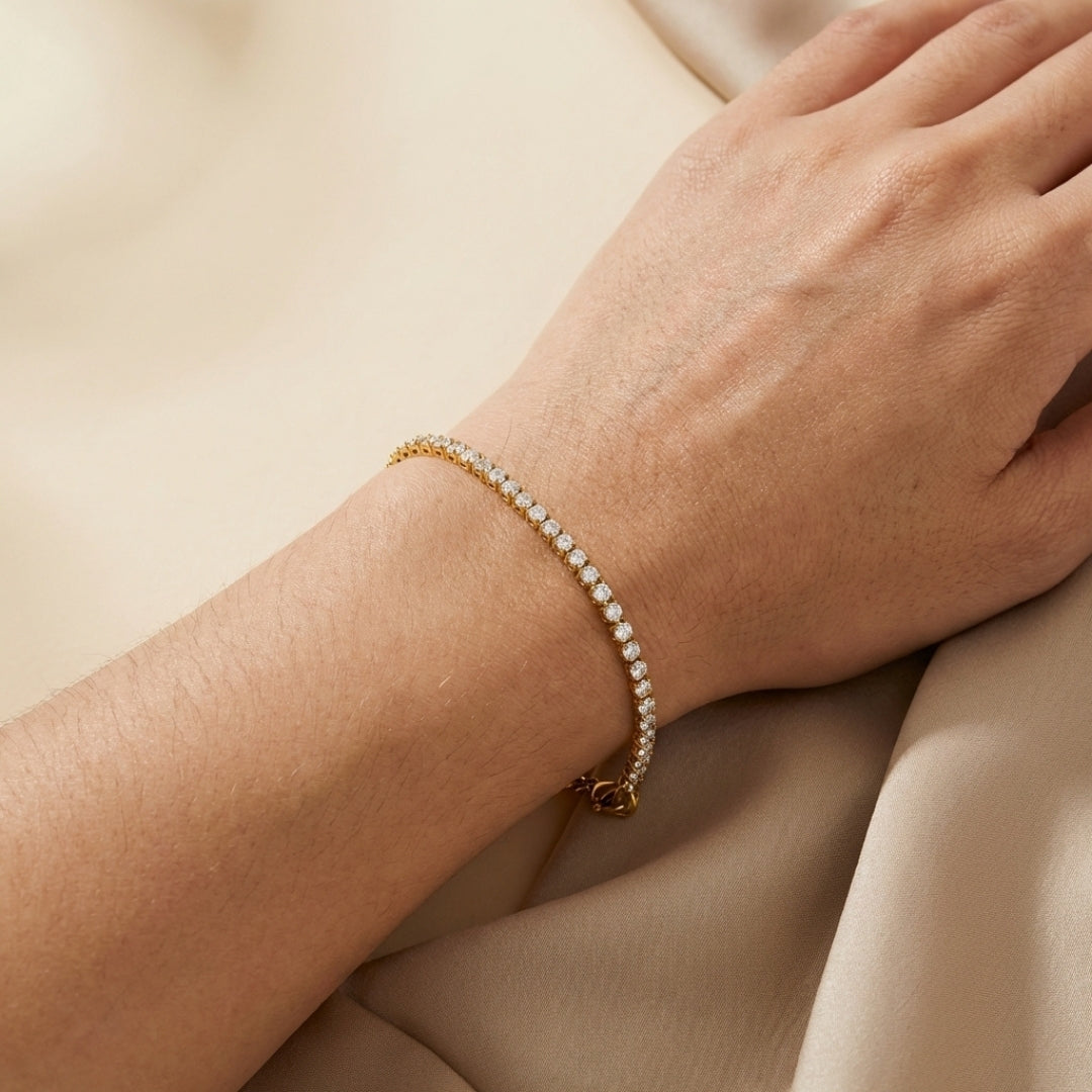 Cordelia Gold Tennis Bracelet