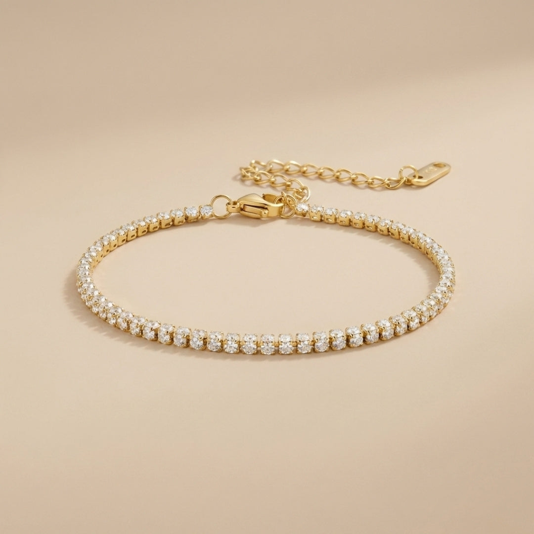 Cordelia Gold Tennis Bracelet