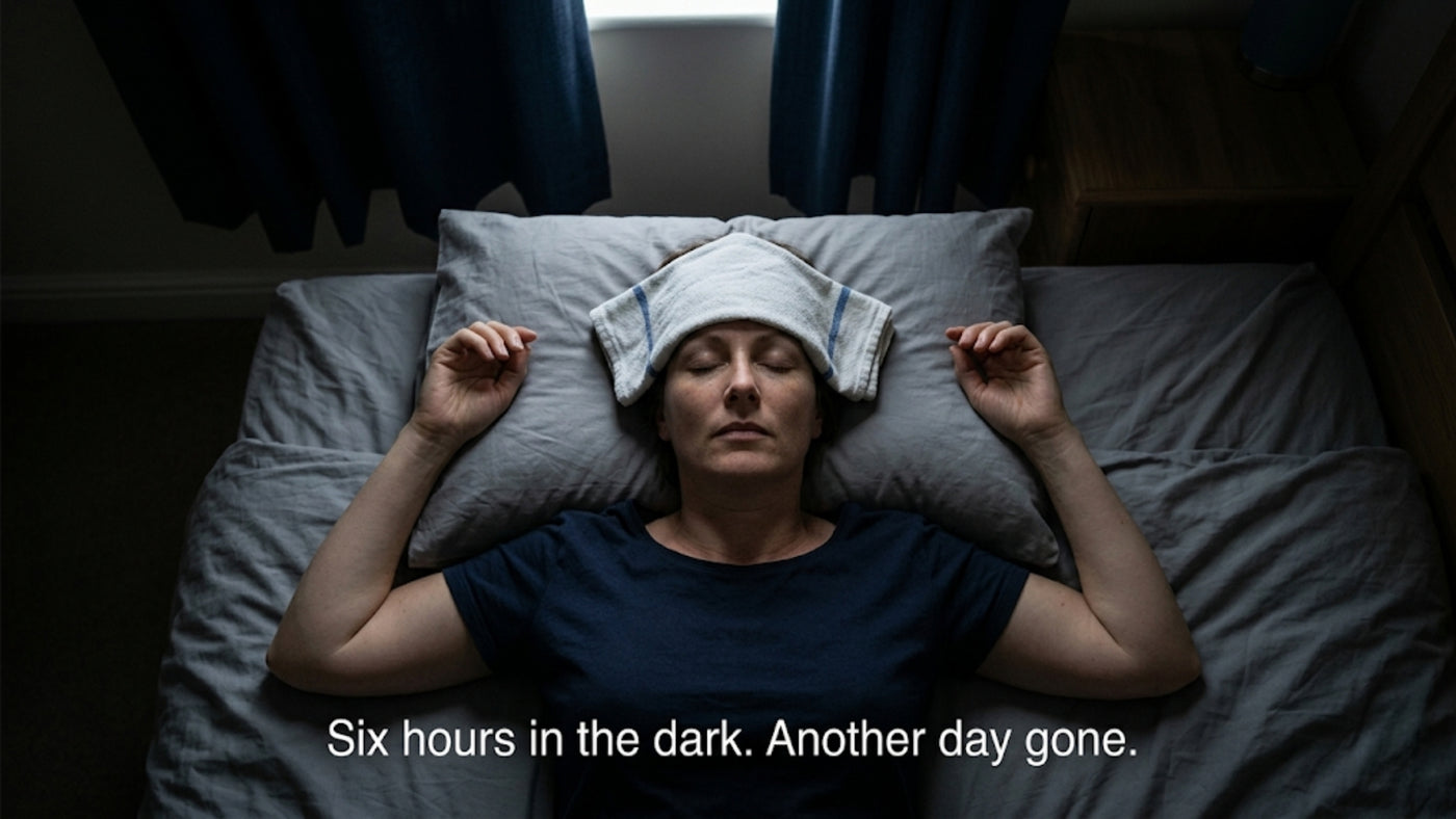 Six hours in the dark. Another day gone.