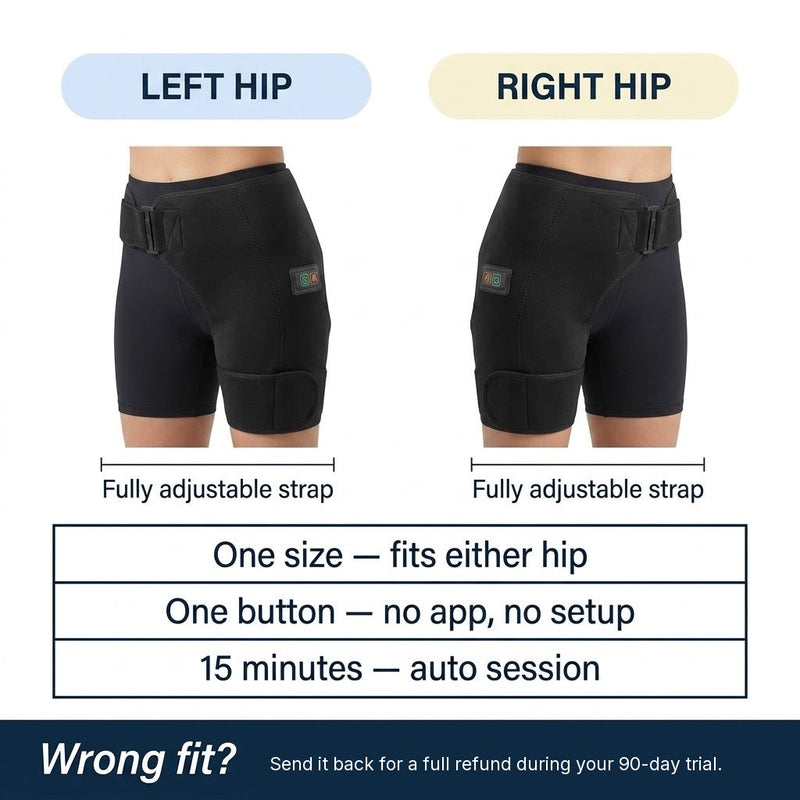 Solva Hip Restore fits either hip