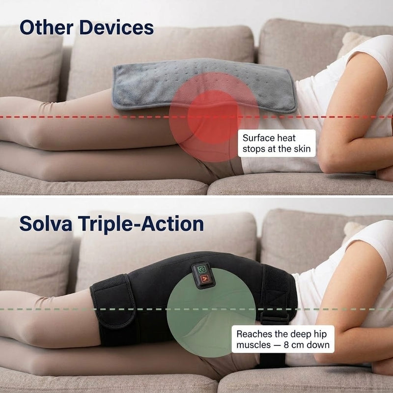 Solva Hip Restore vs a heat pack